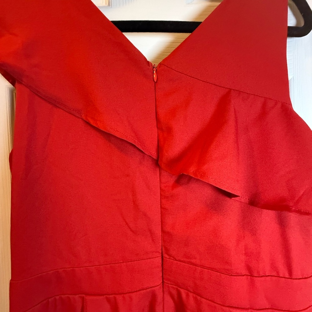 Chic Red Miami Jumpsuit #resort-wear #cruise #bachelorette party #FESTIVE - Picture 6 of 11